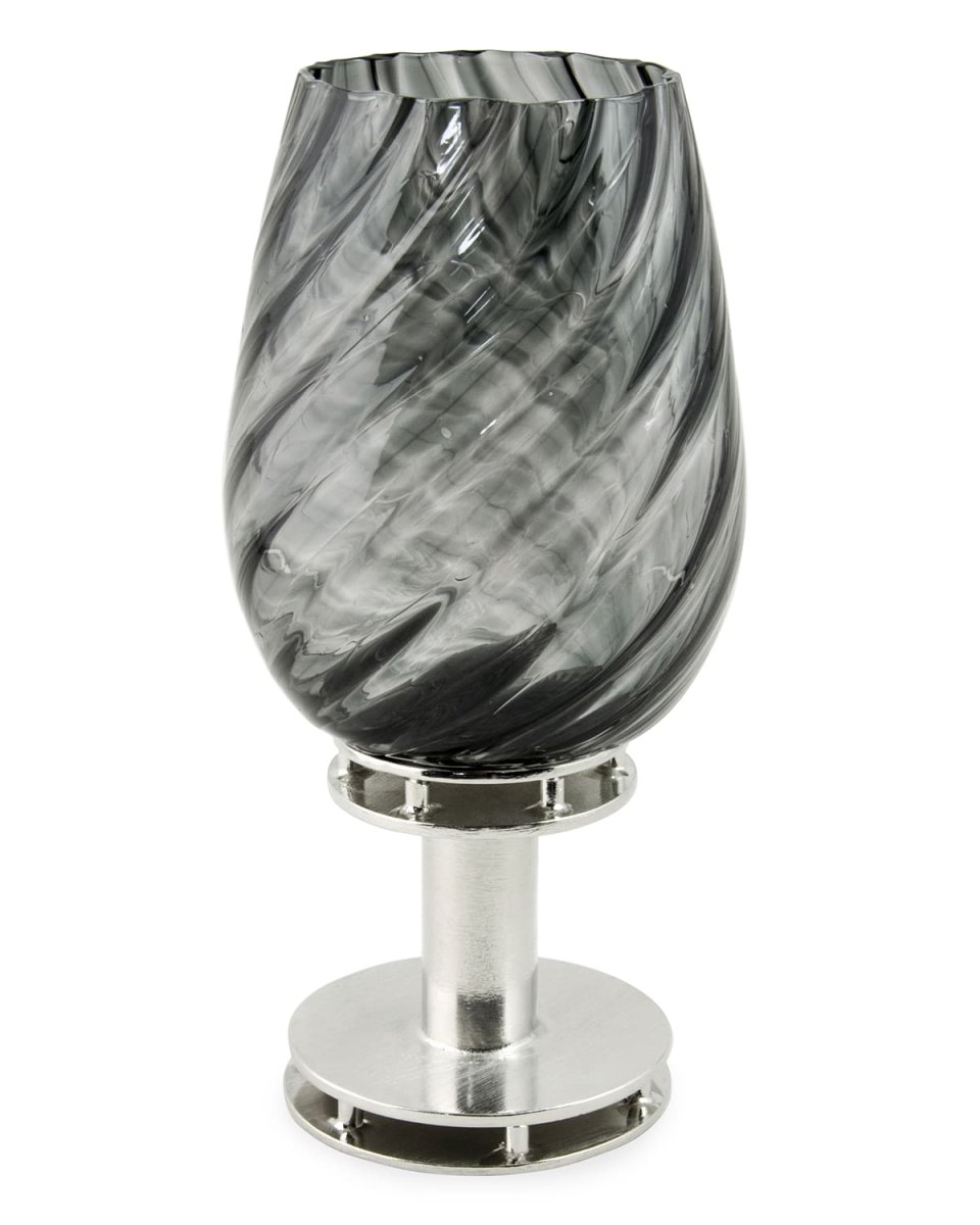 Round Glass Kiddush Cup